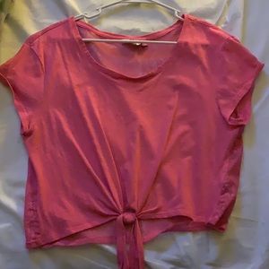 Pink crop top